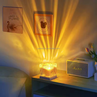 Projecteur d'ondes océaniques et d'aurores boréales 16 couleurs, lampe à ondes progressives, veilleuse avec télécommande pour bar et chambre
