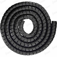 Protector de Cables en Espiral de PP Ignífugo, Envoltura de Alambre en Espiral Aislada, Resistente al Fuego para Cableado de Equipos de Gabinetes Eléctricos