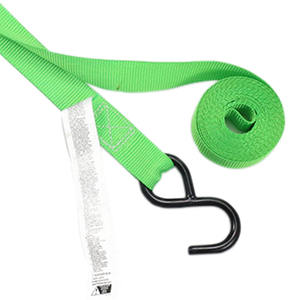 Vente en gros 900 Lbs 1x10 ft Lot de 4 <span class=keywords><strong>Sangle</strong></span> d'arrimage <span class=keywords><strong>à</strong></span> boucle <span class=keywords><strong>à</strong></span> came avec crochet en S - Product Image 2