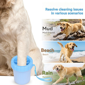 Commercio all'ingrosso eco-friendly Pet toelettatura forniture automatica Paw Washer per cani e gatti Silicone per il lavaggio del piede tazza - Product Image 5