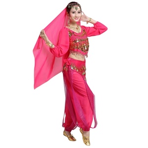 Tenue de <span class=keywords><strong>danse</strong></span> orientale pour femmes, jupe dos nu, vêtements de performance et d'entraînement, 10 pièces - Product Image 3