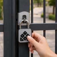 Candado Inteligente con Código Direccional BBDHOME, Candado Electrónico de Combinación a Prueba de Agua IP67 para Exteriores
