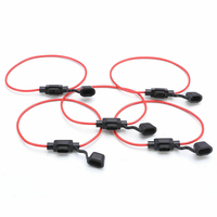 Wasserdichte Steckdose Mini Blade Typ Inline Mini Sicherungs halter UL1015 12-22AWG 300mm mit Länge Abisolieren ist benutzer definiert