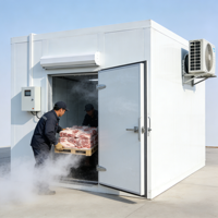 Nueva Cámara Frigorífica para Almacenamiento de Productos Frescos, Verduras, Frutas, Carne, Mariscos, 380V 220V, Diferentes Tamaños