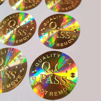 Autocollant holographique anti-contrefaçon QC Pass, autocollant inviolable VOID pour l'emballage des produits