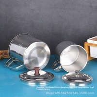 Thermos Yolecen pour la maison, tasse à café isolée pour les voyages, en acier inoxydable 304, épaissi, pour le lait, le vin, l'eau, avec couvercle et poignée