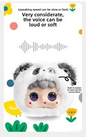 Peluche testée et sécurisée avec commande vocale IA, anti-boulochage, super douce, pour la décoration de chambre d'enfant, jouet de confort pour nouveau-né, cadeau