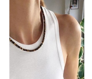 Gargantilla de piedra Natural para mujer, Collar corto de cadena a la moda, joyería sencilla para hombre, Bisutería - Product Image 4