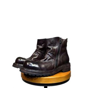 Bottes en cuir pour homme Mapi, style Chelsea mi-mollet, design antidérapant, doublure en fourrure, toutes saisons - Product Image 5