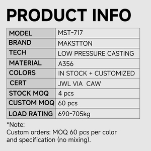 <span class=keywords><strong>ล้อ</strong></span><span class=keywords><strong>แม็</strong></span><span class=keywords><strong>ก</strong></span>ซ์อลูมิเนียมอัลลอยด์ Makstton Casting MST-717 ขนาด 16-19 นิ้ว สำหรับรถยนต์นั่งส่วนบุคคล  ปรับแต่งได้ สำหรับ TOYOTA Honda - Product Image 6