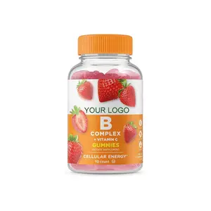 Gummia del complesso di vitamina B dell'etichetta privata calda con la vitamina C supplemento gommoso di grande sapore naturale