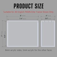 Étui de protection en acrylique pour boîte d'entraînement d'élite, magnétique, ultra épais, empilable, résistant à l'humidité, compatible