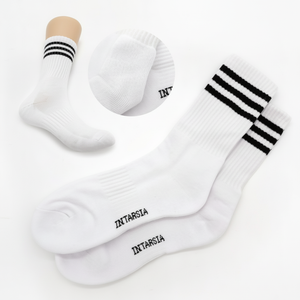 Calzini sportivi a tre file a doppio ELY-2070 da uomo comode solette sportive a 1 paio - Product Image 1