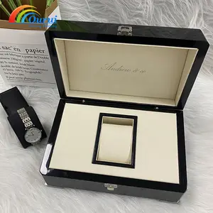 Glossy smart mens watches boxes custom curren single watch box case packaging Luxury