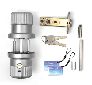 Apartment Office Biometric Fingerprint TTlock Zinc Alloy Wood <strong>Door</strong> Round <strong>Knob</strong> <strong>Digital</strong> Smart Cloud <strong>Door</strong> Lock - Product Image 6