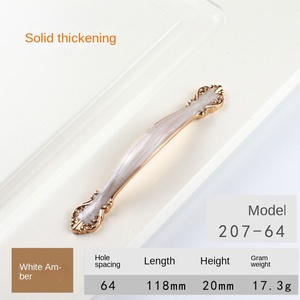 Phong Cách Châu Âu Lỗ Duy Nhất Retro Phần Cứng Xử Lý Hiện Đại Hợp Kim Nhôm Cửa Tủ Ngăn Kéo Xử Lý Đồ Nội Thất Xử Lý <span class=keywords><strong>Knobs</strong></span> - Product Image 6