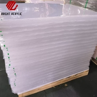 Lembaran PMMA Akrilik Berkualitas Tinggi 3mm 1.22x2.44m Tahan UV Ramah Lingkungan untuk Pemotongan Tanda Peringatan Energi Baru