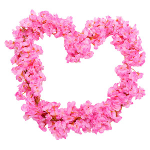 Artificial Cherry Blossom <b>Vine</b> Silk Flowers High Simulation Wedding Home Ceiling Decoration YHT-001 - Product Image 5