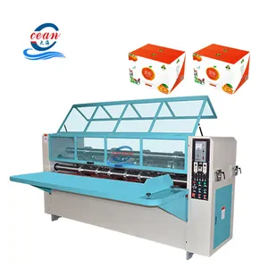 manual feeding thin blade slitter scorer cardboard slitting machine