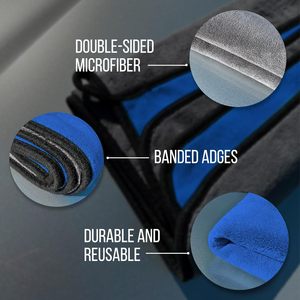 Toalla de Microfibra de Secado Rápido para Lavado de Autos con Logotipo Personalizado, 70x90cm, 850gsm, para Secado y Detallado de Autos - Product Image 4