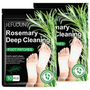Parches de Romero para Pies, Deshumidificantes, para Masaje de Pies, Ayuda para Dormir, Cuidado de los Pies, Paquete de 10, Medicina China - Product Image 3
