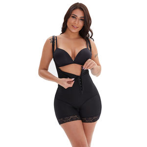 Body Shaper en dentelle pour femmes de grande taille Barboteuse post-partum Fajas Colombianas Combinaison amincissante grande taille - Product Image 3