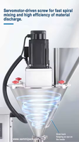Micro-doseuse à vis sans fin 1g-50g pour épices sèches/farine/matcha - Petite machine de remplissage de poudre de table avec distributeur à vis spirale