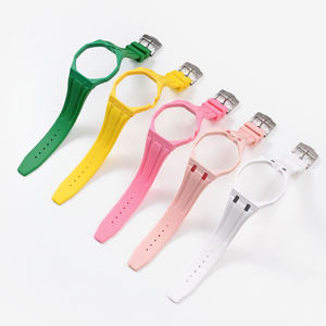 Bracelet de montre en caoutchouc silicone de haute qualité, boîtier en céramique, boucle à ardillon élastique, marque Mingfung & WatchRoyal POP, bracelet de montre de luxe - Product Image 6