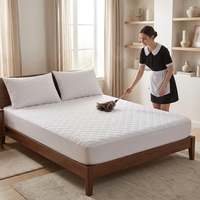 Protecteur de matelas imperméable matelassé à ultrasons, hypoallergénique, antibactérien, anti-acariens, taille et couleur personnalisées