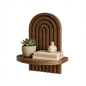 Estantes de pared de madera al por mayor de fábrica para muebles del hogar, tiendas minoristas, decoración de interiores, almacenamiento y exhibición - Product Image 1