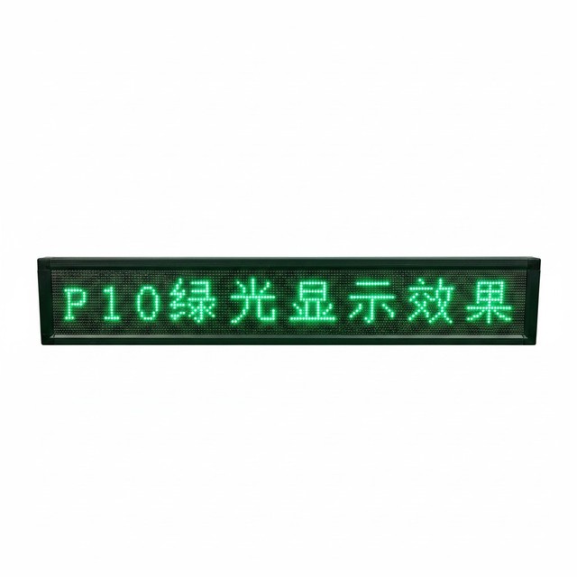 LED Display Outdoor Green Digital Scrolling P10 Banner Advertising Sign