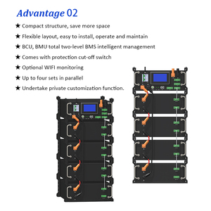 10 kwh 30kwh 40kwh 50kwh 80kwh 102.4V 100Ah 157Ah 307V 409V Solar <b>Battery</b> High Voltage HV Energy Storage <b>Battery</b> - Product Image 4