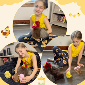 Elegante Juguete de Peluche de Pollo Mecánico 4 en 1, Móvil e Interactivo para Niños, Regalo para Fiestas de Cumpleaños y Pascua - Product Image 3