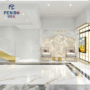 Luxury Perfume Display Showcase Black Gold Retail <b>Watch</b> Jewelry Perfume Store Fixture Design For Perfume Shop - Product Image 3