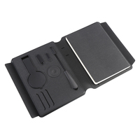 10000mah Chargement sans fil Lumière LED Logo A5 Magnétique Notebook Power Bank Chargeur rapide Centrale électrique
