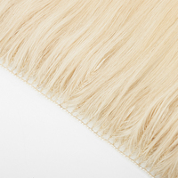 Extensions de cheveux à trame nouée à la main, double tirage, donneur unique, cuticules entièrement alignées
