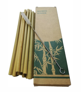Embalaje de papel de fibra de bambú, Pajita de reciclaje orgánico ecológico reutilizable - Product Image 2