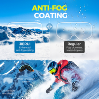 BAOLIDEN JR022-B Lunettes de ski à lentille sphérique, monture en plastique, magnétiques, ventilées, respirantes, couleur personnalisable, anti-buée, UV400, tendance