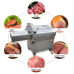 Commercial Full Automatic Fresh Frozen Beef Ham Bacon Cheese Meat Slicer Sausage Steak Slicing Cutting Machine