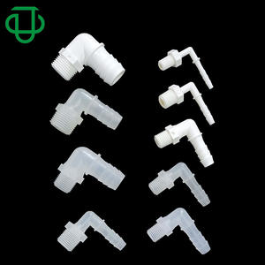 ข้อต่อพลาสติกคุณภาพสูง ขนาด 1/8-1/4-1/2-3/8 นิ้ว เกลียว NPT แบบสามทาง ข้อต่อโค้งเกลียวภายนอก สำหรับท่อและอุปกรณ์ - Product Image 1