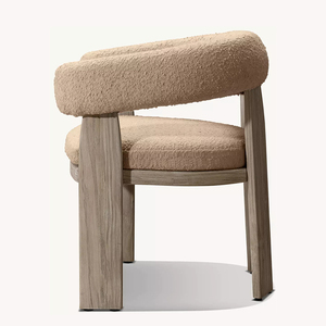 Ensemble de salle à manger d'extérieur moderne et durable en teck avec coussins imperméables pour jardin, cour, hôtel, parc, villa et ferme - Product Image 4