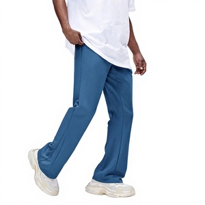 Lightweight Anti-Wrinkle Men's Casual <b>Trousers</b> <b>Elastic</b> <b>Waist</b> Flat Front Comfortable Fashion Pants for Daily Wear - Product Image 4