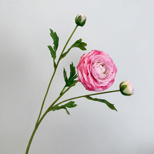 Fleurs artificielles réalistes au toucher naturel, ranunculus, pour la décoration de table à la maison et les arrangements floraux de mariage - Product Image 2