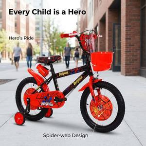 Nouveaux vélos en acier pour enfants 12, <span class=keywords><strong>14</strong></span> et 16 <span class=keywords><strong>pouces</strong></span>, modèles garçons et filles, avec roues d'apprentissage, panier en plastique, vitesses simples - Product Image 6