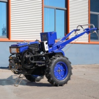 Envío Gratis: Mini Tractor Agrícola de 2 Ruedas con Motor Diésel de 12/15/16 HP, Cultivador Económico con Bomba de Motor Central