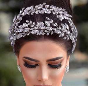 Nouveau dîner luxe grillage vêtements créatifs chapeaux rétro tête bijoux mariage cheveux accessoires mariée tête pièce - Product Image 5