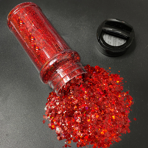 Poudre de paillettes en vrac 57g pour shaker - Mélange de paillettes fines <span class=keywords><strong>et</strong></span> épaisses pour loisirs créatifs, slime, résine époxy, vernis à ongles <span class=keywords><strong>et</strong></span> maquillage de festival - Product Image 5