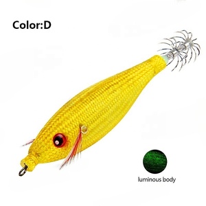 Yousya özelleştirilmiş Glow karanlık Wobbler balıkçılık Lures Metal kalamar Jig tuzlu su ahtapot için 10 g <span class=keywords><strong>4</strong></span> inç - Product Image 4