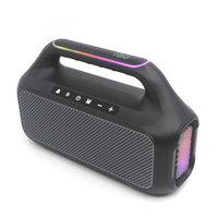 Altavoz estéreo de graves Supergraves inalámbrico a prueba de agua, altavoz de calidad Hifi, luz RGB para exteriores, altavoces portátiles, Radio FM/TF
