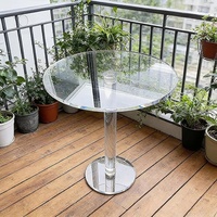 Acryl-Wohnmöbel Kleiner Trendiger Ess- und Bartisch Balkon-Besprechungstisch Nordisch Transparent Anpassbar